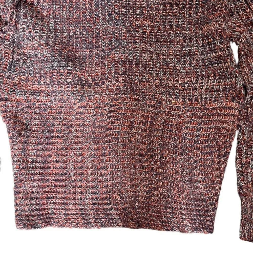 Creazioni Effici Knitted Rounded Front Hem Open Cardigan XLARGE